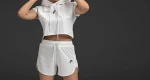 ست کراپ کلاهدار و شلوارک دورس Nike Air